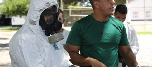 Militares realizam treinamento em Defesa Nuclear, Biológica, Química e Radiológica para Operação Covid-19